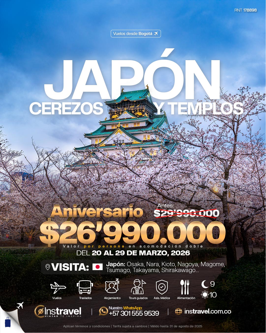 JAPÓN CEREZOS Y TEMPLOS